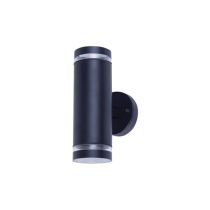 Integral Outdoor Stainless Steel Up And Down Wall Light IP65 2 X GU10 Black