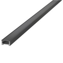 Integral Surface Black Mount LED Profile 16.2x8.57x1000mm Frosted Diffuser