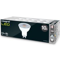 Integral LED - GU10 4.5W-50W - 4000K - PACK OF 10