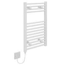Kudox Straight Standard 150W Electric Ladder Towel Rail - White