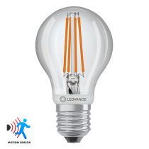 Ledvance 7.3W Classic A60 Clear Filament Motion Sensor Light Bulb