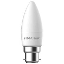Megaman LED B22 Opal Dimmable Candle 5.5W Warm White