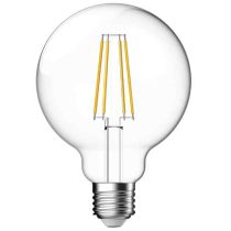 Megaman LED E27 Clear Filament Dimmable 95mm Globe 7.2W Warm White