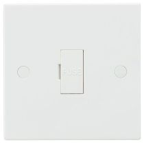 MLA Knightsbridge SN6000N Square Edge White Plastic Unswitched Fused Connection Spur Unit 13A