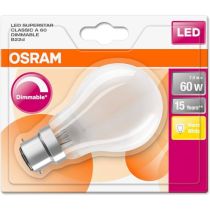 OSRAM 107687 LED GLS 8.5-75W 2700K B22 FROSTED
