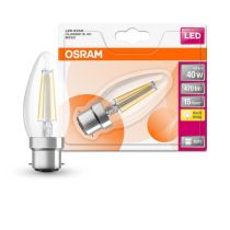 Osram Filament Candle 4-40W 2700K B22 Non-Dimmable 470lm