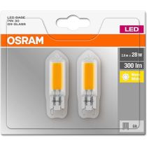 Osram LED G9 2W-20W 2700K Non-Dim 200lm 2Pack
