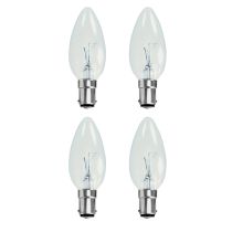 40W SBC Clear Candle 35mm Pack of 4