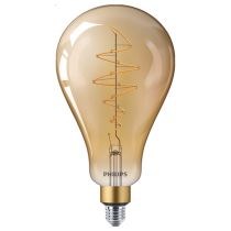 Philips LED 5W (25W) Vintage Spiral Filament Giant Globe A160 E27 Gold