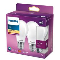 Philips LED GLS/A60 4.5W(40W) 2700K 2Pack 