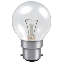 Professional 40W Clear Golf Ball Lamp BC