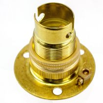 SBC Brass 3 Hole Batten Lamp Holder