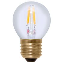 SegulaLED 50208 2.7w Golf Ball Clear 72mm E27 140lm 2200k Dimmable