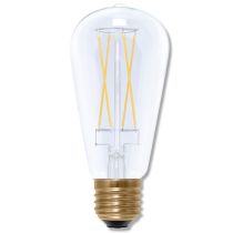 SegulaLED 50298 6w Rustica Long Style Clear ST64 E27 400lm 2200K Dimmable