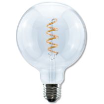 SegulaLED Ambient Line 50305 8w Globe 125 Curved Clear E27 400lm 2000K-2800K Dimmable