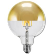 SegulaLED Ambient 50494 8w Globe 125 Mirror Gold E27 450lm 2200K-2900K Dimmable