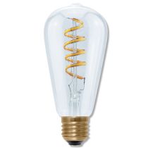 SegulaLED Design Line 50408 6w Rustika Curved Spiral ST64 E27 250lm 2200K Dimmable