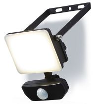 Stanley 10W Frosted LED Floodlight with PIR