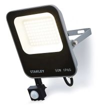 Stanley 50W LED Floodlight Black/Anthracite with PIR