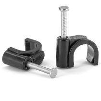 Tower RC8 8mm Black Round Clips x 100