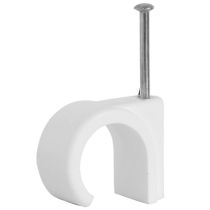 Tower RC8 8mm White Round Clips x 100