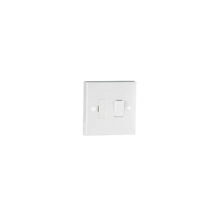 ML Knightsbridge SN6300 (10 PACK) Square Edge White Plastic Switched Fused Connection Spur Unit 13A 