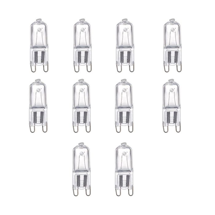 28W 240V G9 Clear Halopin - 10 PACK 