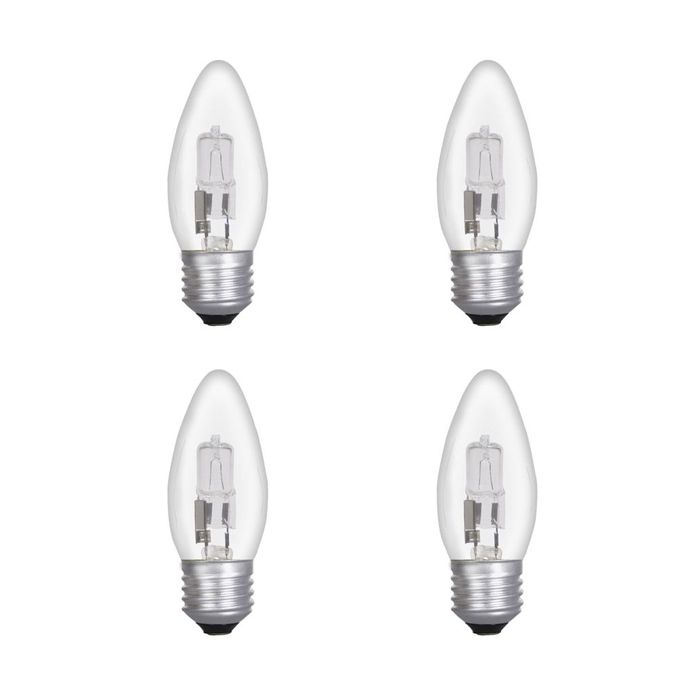 28W E27 B35 Halogen Candle - 4 PACK
