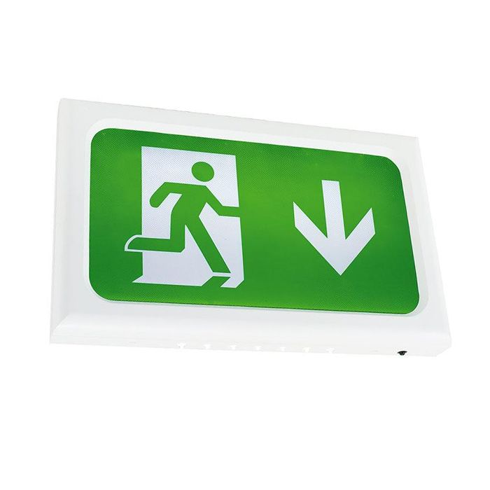 Ansell Encore 2.6W LED Emergency Exit Sign-White Self Test