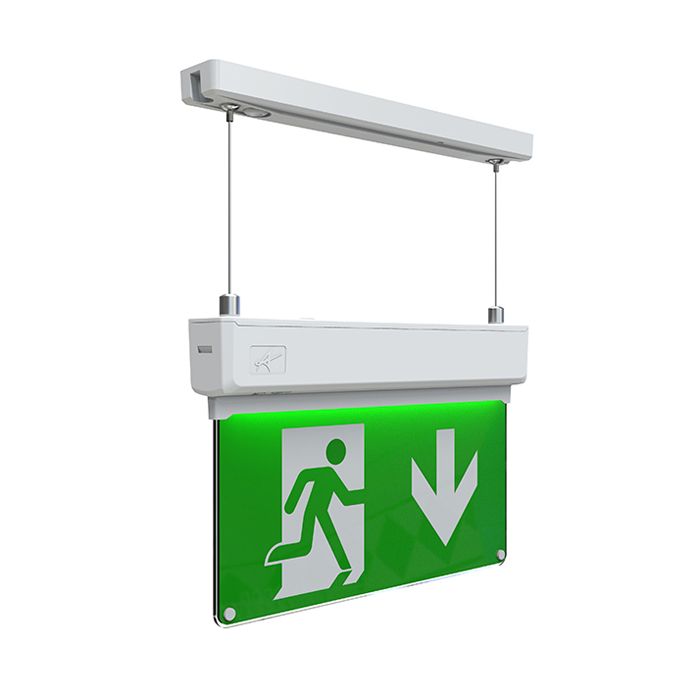 Ansell Kestrel Suspended Exit Sign 2w Maintained/Non-Maintained