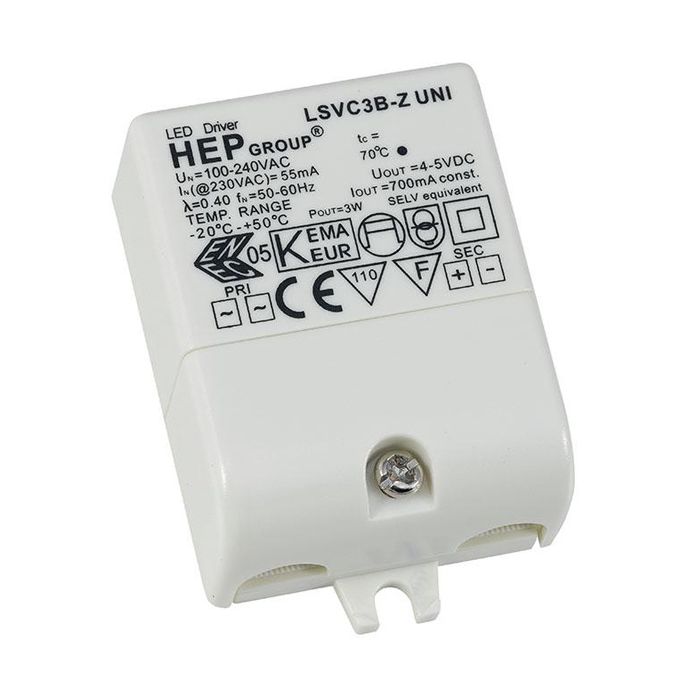 Ansell LED Driver - Constant Current Non-Dimmable 700mA 1-3W