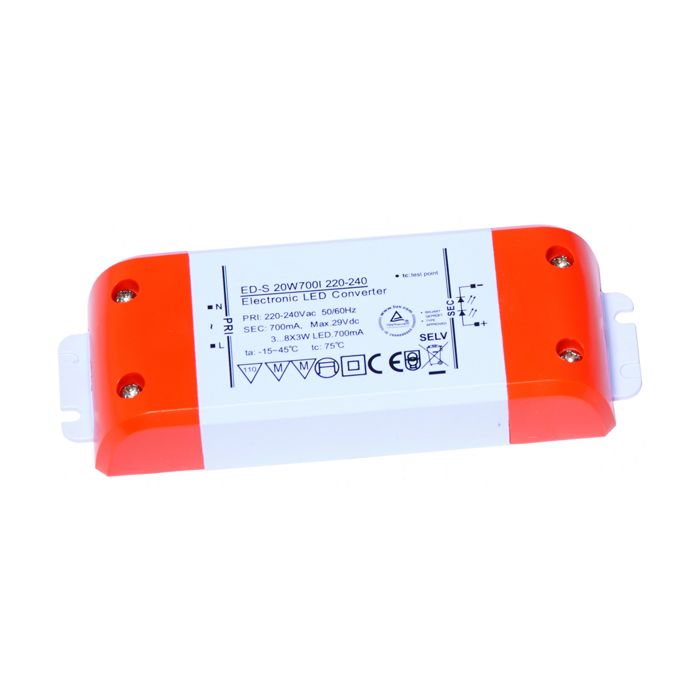 Ansell LED Driver - Constant Current Non-Dimmable 700mA 6W-20W