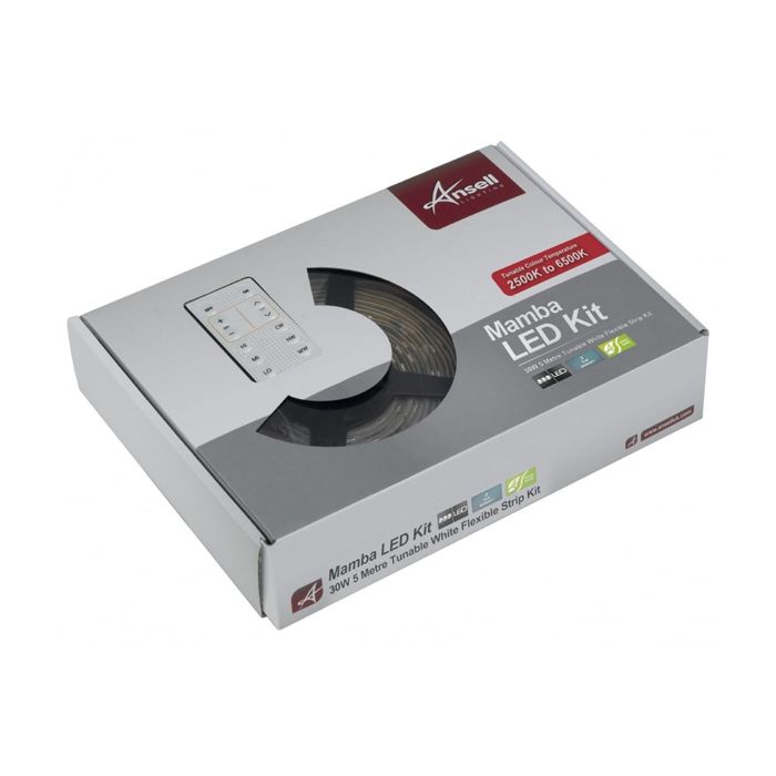 Ansell Mamba Tunable White Flexible LED Strip Tape Kit 5m 30w 25K-65K