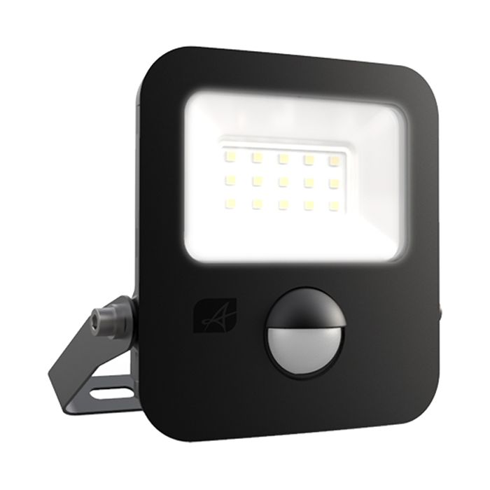 Ansell Zion LED Polycarbonate Floodlight - PIR - 10W Warm White