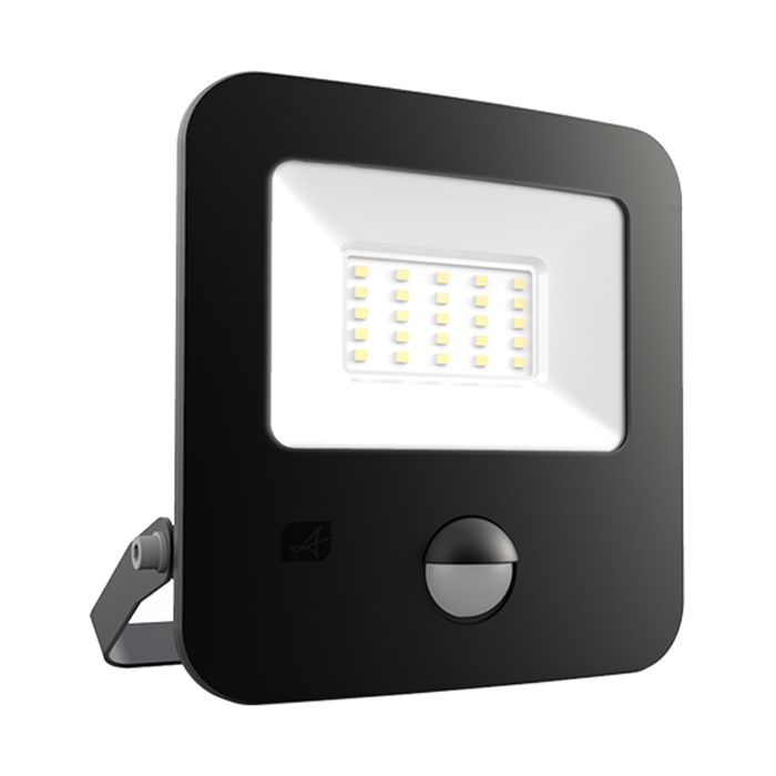 Ansell Zion LED Polycarbonate Floodlight - PIR - 20W Cool White