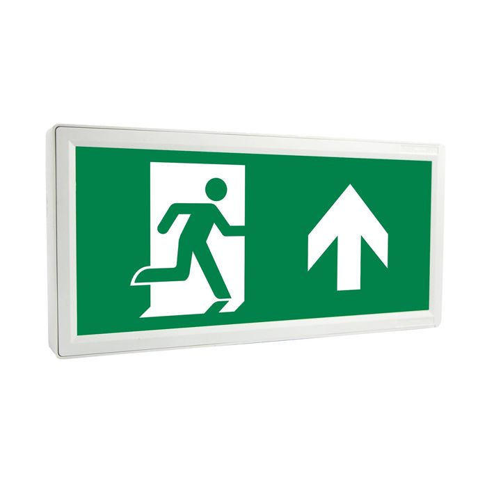 BELL Lighting 09053 Spectrum Ultra Slim Emergency LED Exit Sign Maintained Self Test 3W