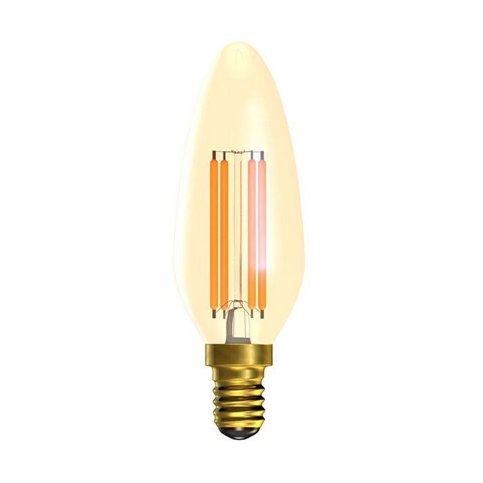 Bell 01454 4W Dimmable LED Vintage Candle Amber E14