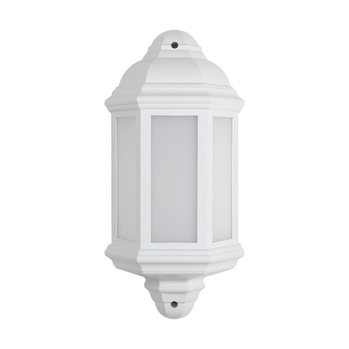 Bell Lighting 8W Retro Vintage LED Half Lantern - White, IP54, 4000K