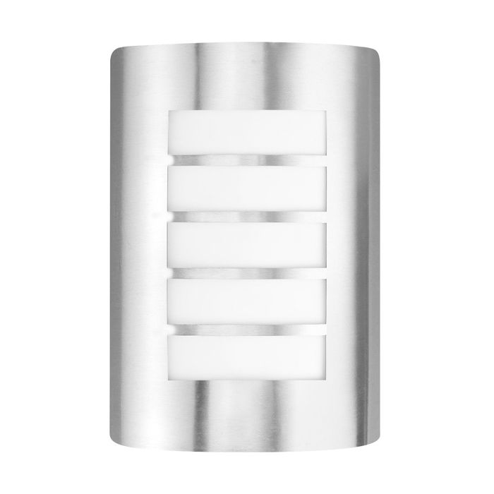 Bell Lighting Luna Stainless Steel Wall Light - IP44, ES/E27, Louvred