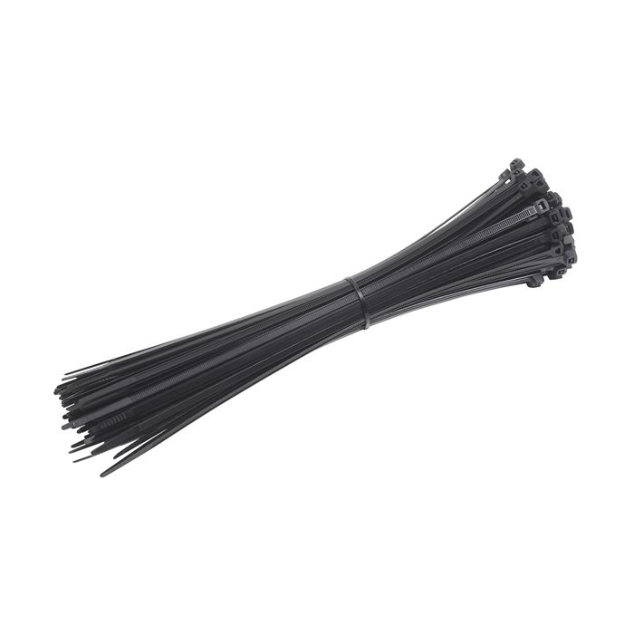 Cable Ties Black 370 x 4.8mm Black x 100