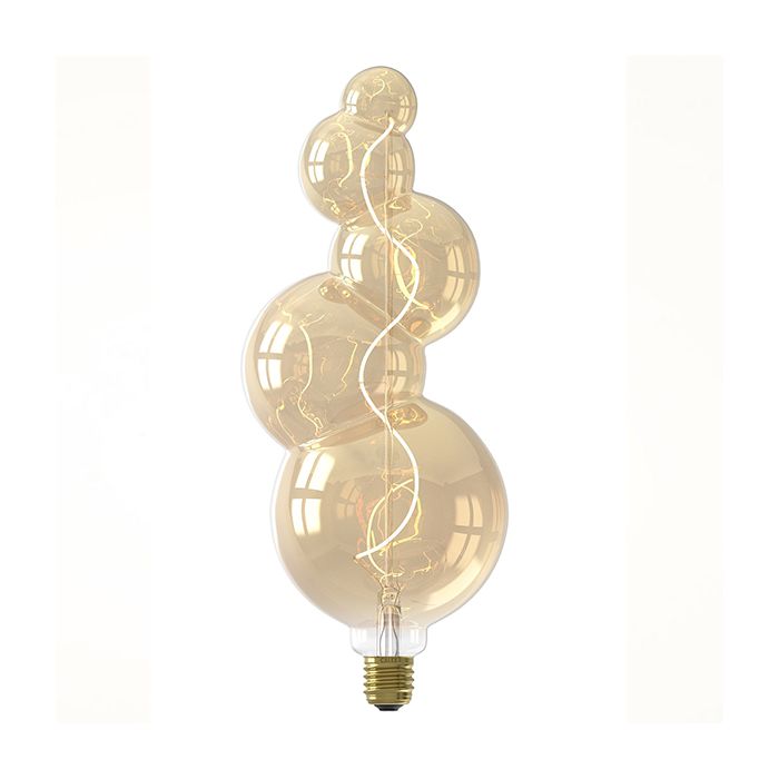 Calex Alicante LED Lamp 240V 4W 130lm E27, Gold 2100K dimmable