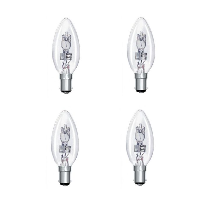18w Halogen SBC Candle - 4 PACK