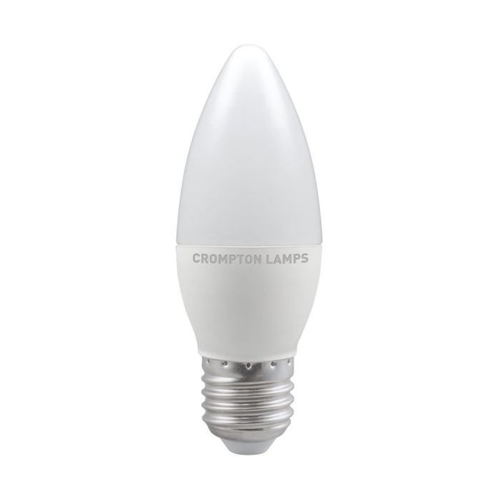 Crompton ES/E27 Dimmable LED Candle Thermal Plastic Opal
