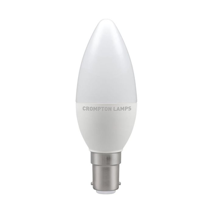 Crompton 11403 LED Candle Thermal Plastic Opal 5.5W 2700K SBC-B15