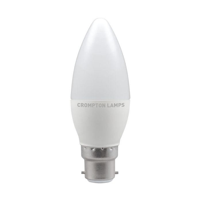 Crompton 11335 LED Candle Thermal Plastic Opal 5.5W 4000K BC-B22