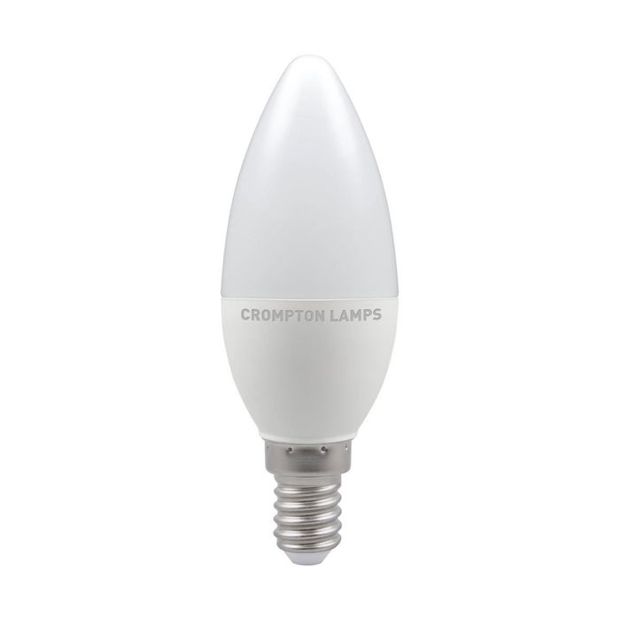 Crompton 11380 LED Candle Thermal Plastic Opal 5.5W 6500K SES - E14