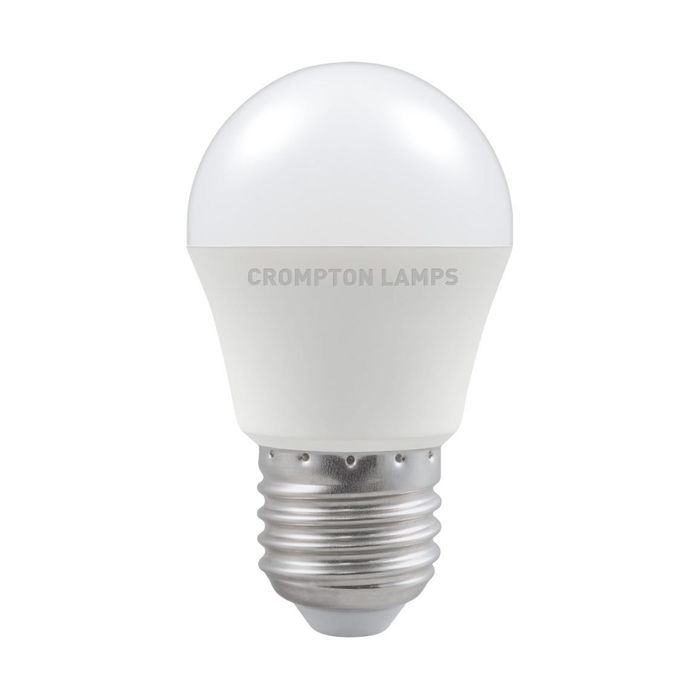 Crompton 11519 LED Round Thermal Plastic Opal 5.5W 2700K ES - E27