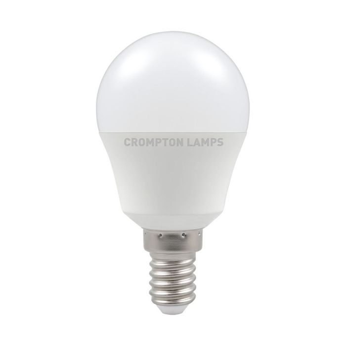 Crompton 11557 LED Round Thermal Plastic Opal 5.5W 4000K SES - E14