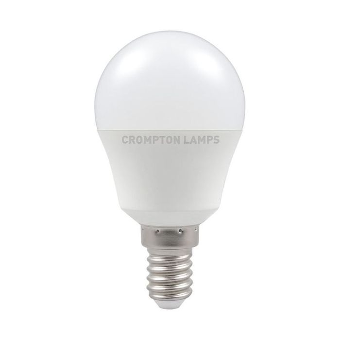 Crompton SES/E14 LED Round Thermal Plastic Opal