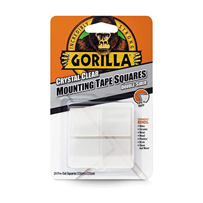 Gorilla Crystal Clear Mounting Tape Squares